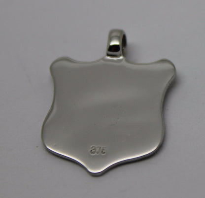 Kaedesigns, New Genuine 9K 9ct Yellow, Rose or White Gold Shield Pendant With Your Initial