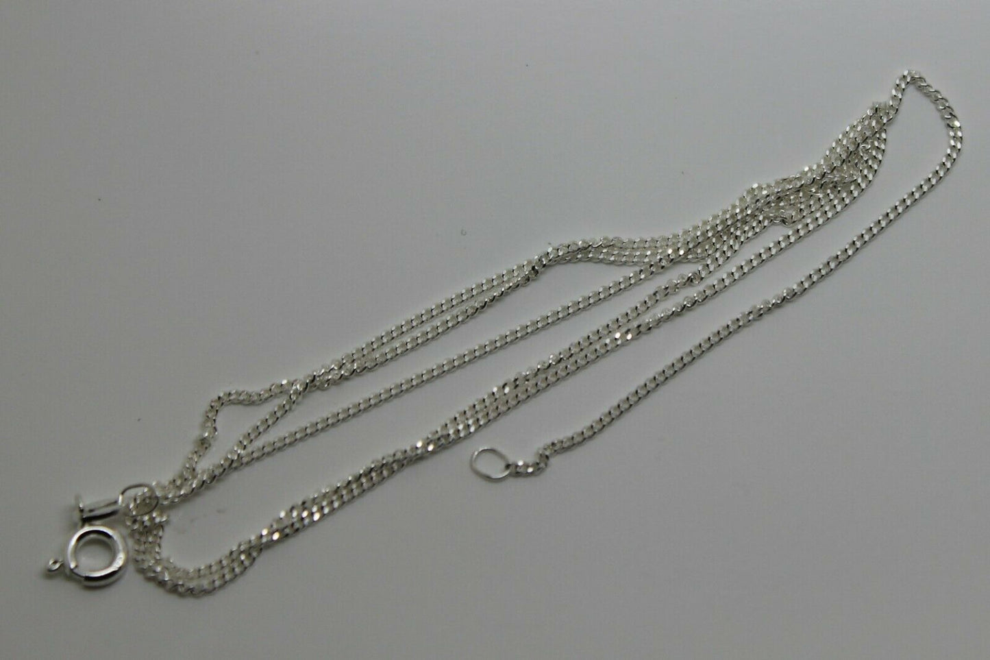 Genuine 925 Sterling Silver Kerb Curb Link Chain Necklace 40cm, 45cm, 50cm or 55cm