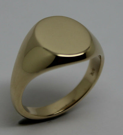 Kaedesigns Genuine 9kt 9ct Yellow, Rose or White Gold Full Solid Heavy Signet Ring 318 - Choose your size