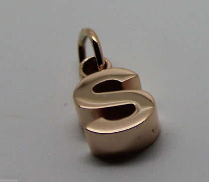 Kaedesigns,Genuine 375 9ct Yellow Or Rose Or White Gold 375 Initial Pendant S