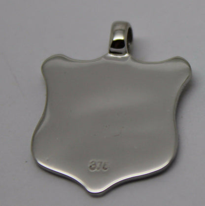 Kaedesigns, New Genuine 9K 9ct Yellow, Rose or White Gold Shield Pendant With Your Initial
