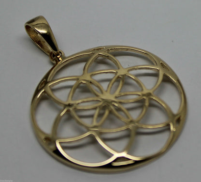 Kaedesigns Genuine Solid Sterling Silver or 9ct Yellow Or Rose Or White Gold Filigree Star Pendant