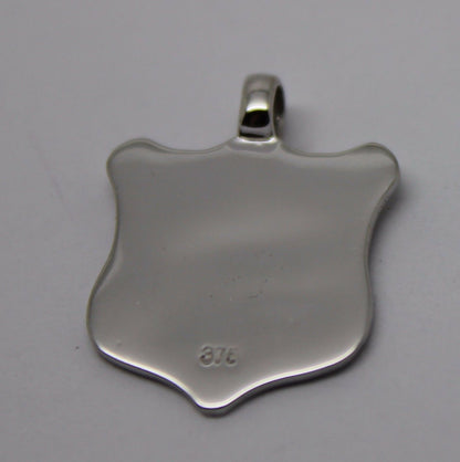 Kaedesigns, New Genuine 9K 9ct Yellow, Rose or White Gold Shield Pendant With Your Initial