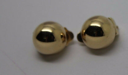 Kaedesigns 9ct 9k 375 Yellow, Rose Or White Gold Clip On 10mm Half Ball Earrings