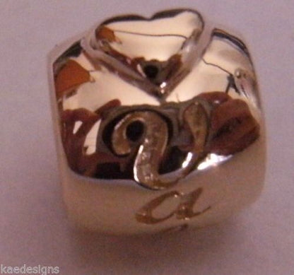 Genuine 9ct Yellow or Rose or White Gold or Silver Custom Made Bead With Your Name