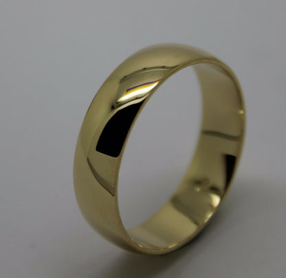 Kaedesigns Heavy 18ct 18k 750 Gold Solid Yellow, Rose or White Gold 6mm Wedding Band Ring Size U