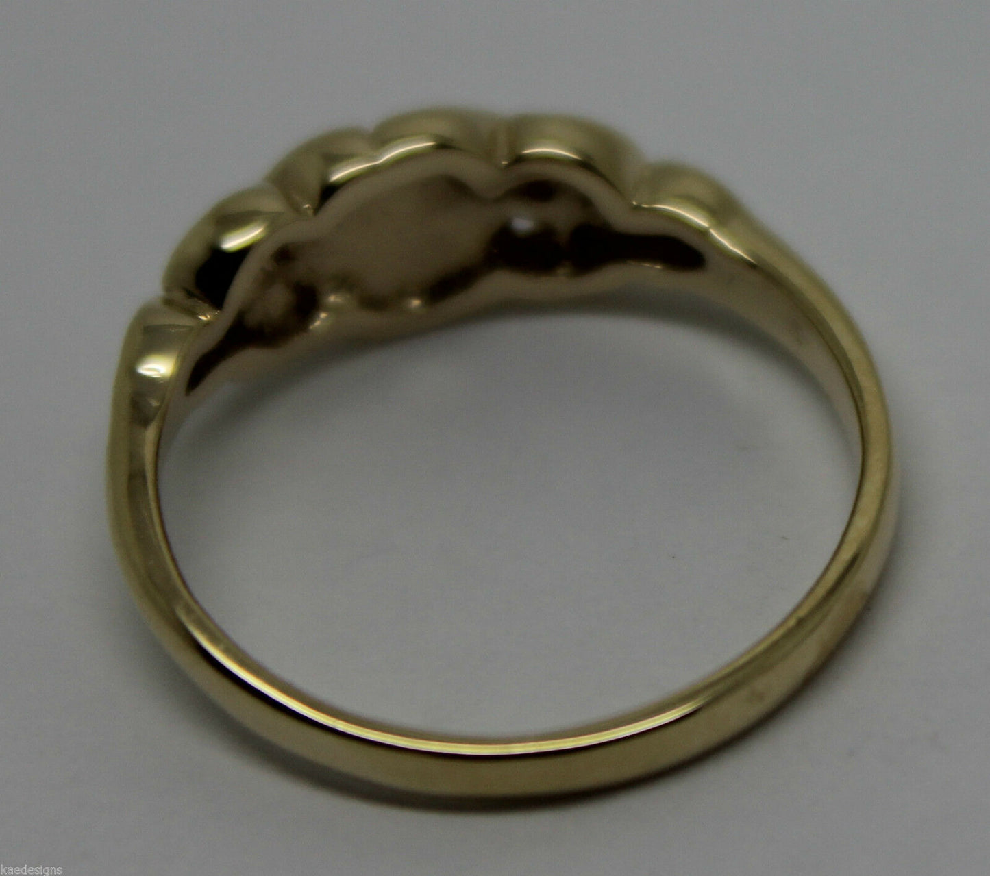 Genuine Solid 9ct White Or Rose Or Yellow Gold Flower Ring Choose Size F To K