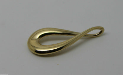 Kaedesigns Genuine 9ct 9K 375 Yellow or Rose or White Gold Large Tear Drop Pendant
