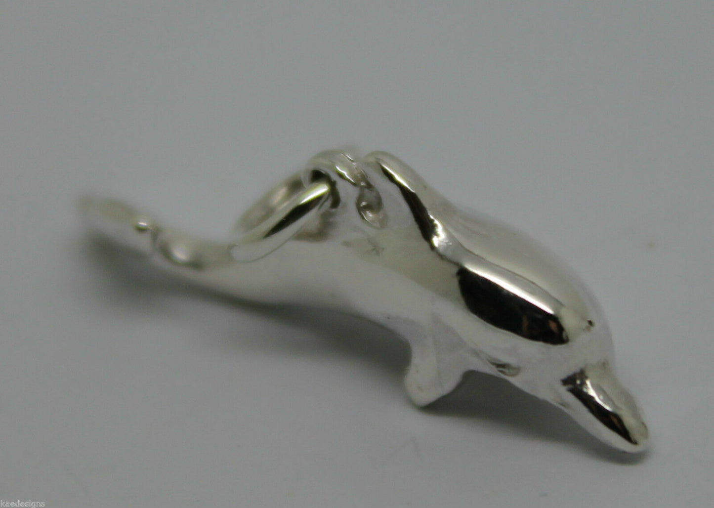 Heavy New 9ct Yellow or Rose or White Gold or Sterling Silver Dolphin pendant