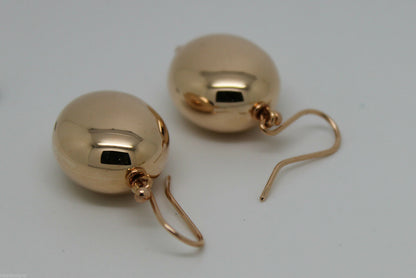 Kaedesigns New Genuine Heavy 9ct 9k Rose, Yellow, White Gold Oval Hook Earrings