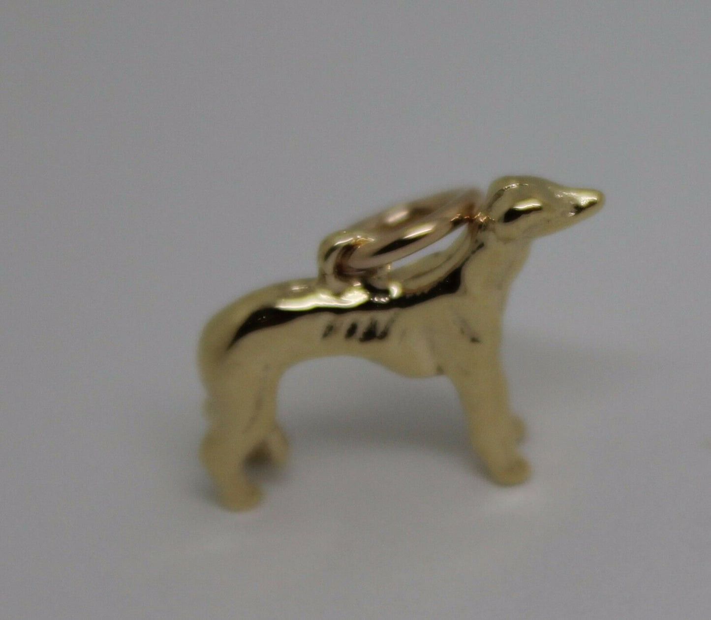Kaedesigns, 3D 9ct Yellow, Rose Or White Gold Greyhound Dog Charm / Pendant