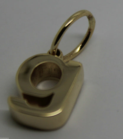 Kaedesigns, Genuine 9ct 9kt Genuine Solid Yellow, Rose or White Gold Initial Pendant G