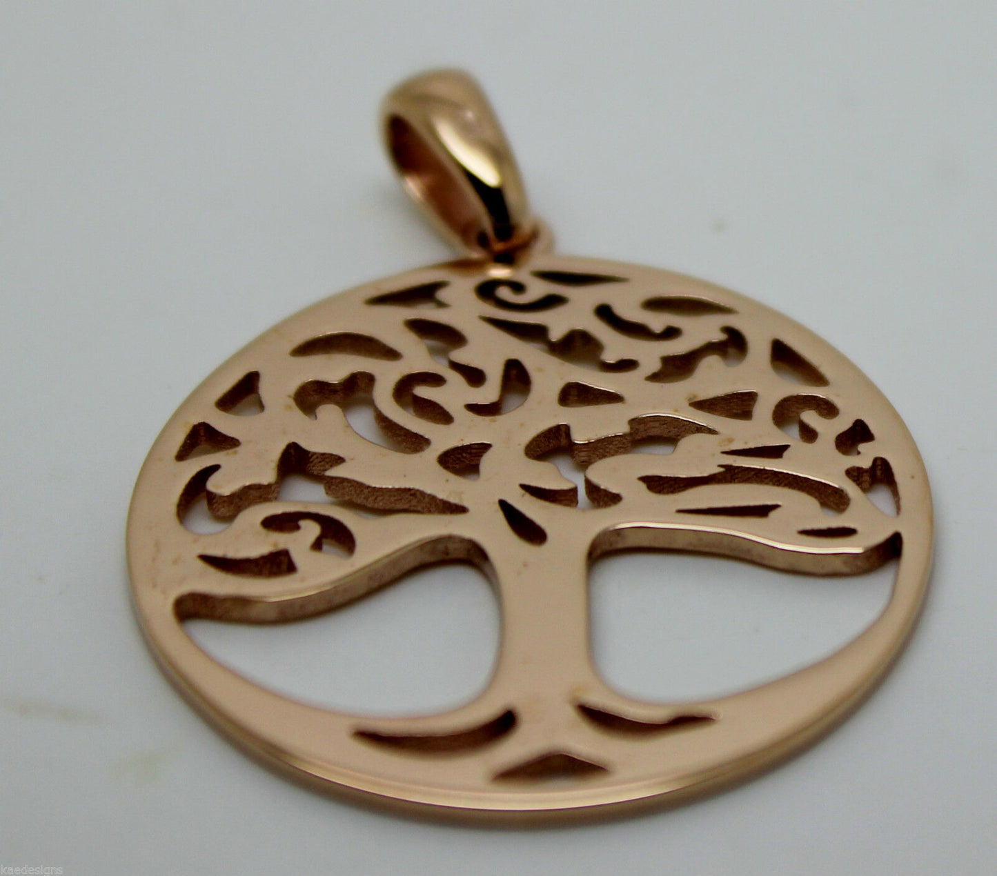 Genuine Heavy Solid 9ct Yellow Or Rose Or White Gold Tree Of Life Med/Large Pendant