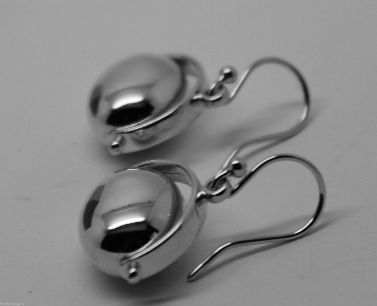 Genuine 9ct Yellow Or White Or Rose Gold 375 Heavy Large Oval Spinner Earrings