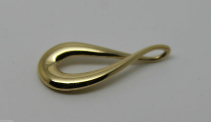 Kaedesigns Genuine 9ct 9K 375 Yellow or Rose or White Gold Large Tear Drop Pendant