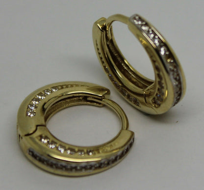 Kaedesigns, Genuine 9k 9ct Yellow Gold 15mm Hoops Earrings