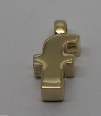 Kaedesigns, Genuine 375 9ct Yellow Or Rose Or White Gold 375 Initial Pendant F