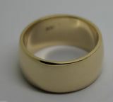 Size J 1/2 Genuine New 9ct Rose Or Yellow Or White Gold 8mm Wide Ring