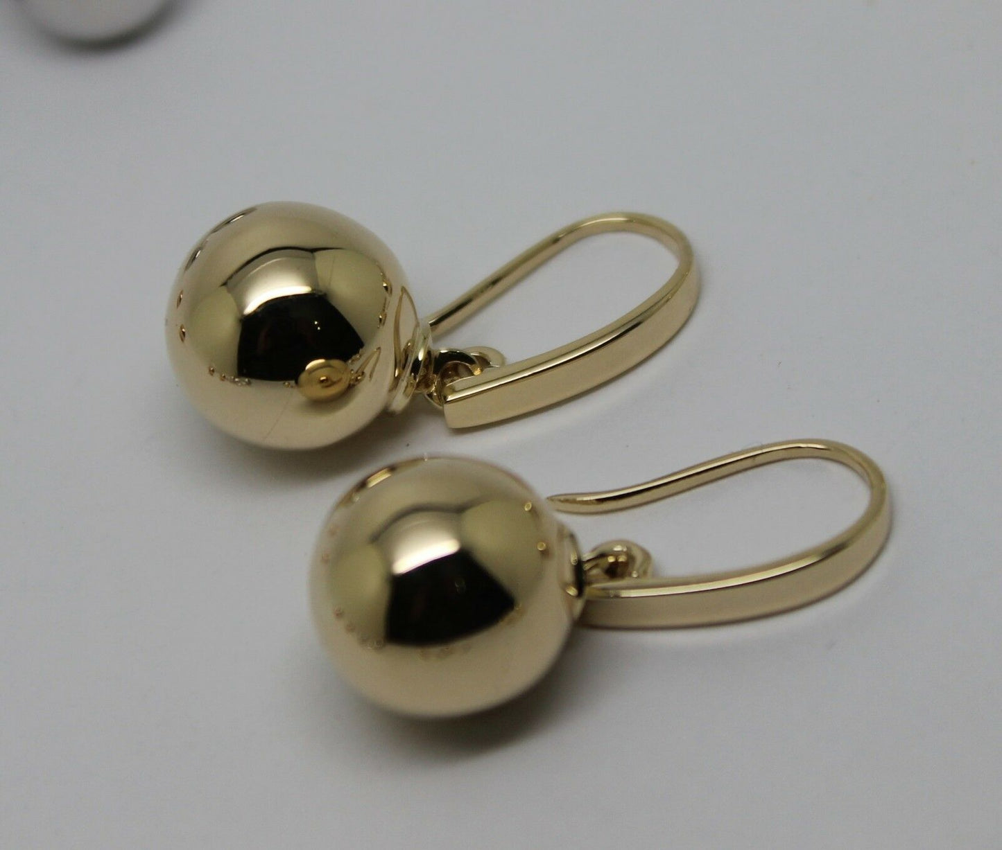 Kaedesigns New Genuine New 9ct Yellow, Rose or White Gold 12mm Ball Thick Hooks Earrings