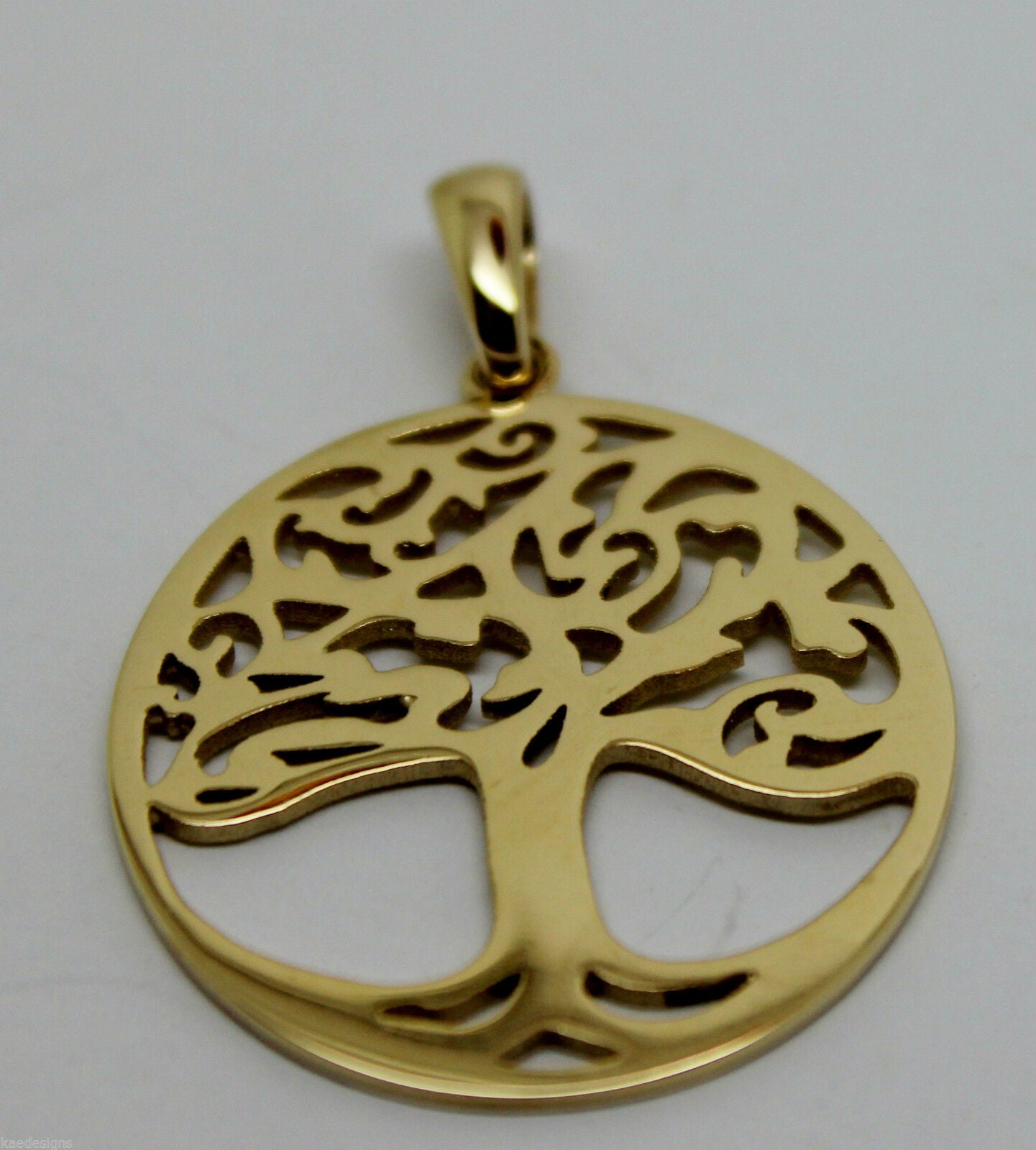Genuine Heavy Solid 9ct Yellow Or Rose Or White Gold Tree Of Life Med/Large Pendant