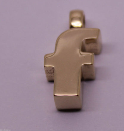 Kaedesigns, Genuine 375 9ct Yellow Or Rose Or White Gold 375 Initial Pendant F