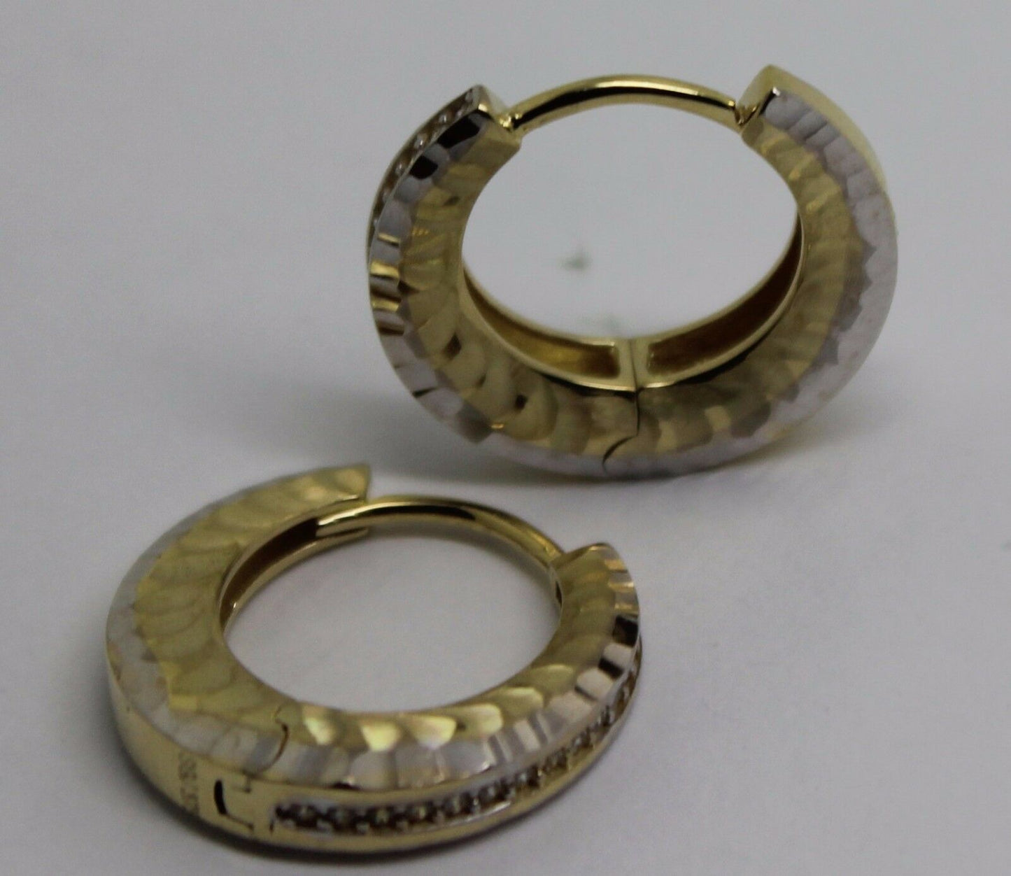 Kaedesigns, Genuine New 9ct Yellow Gold 17.5mm Hoops Earrings