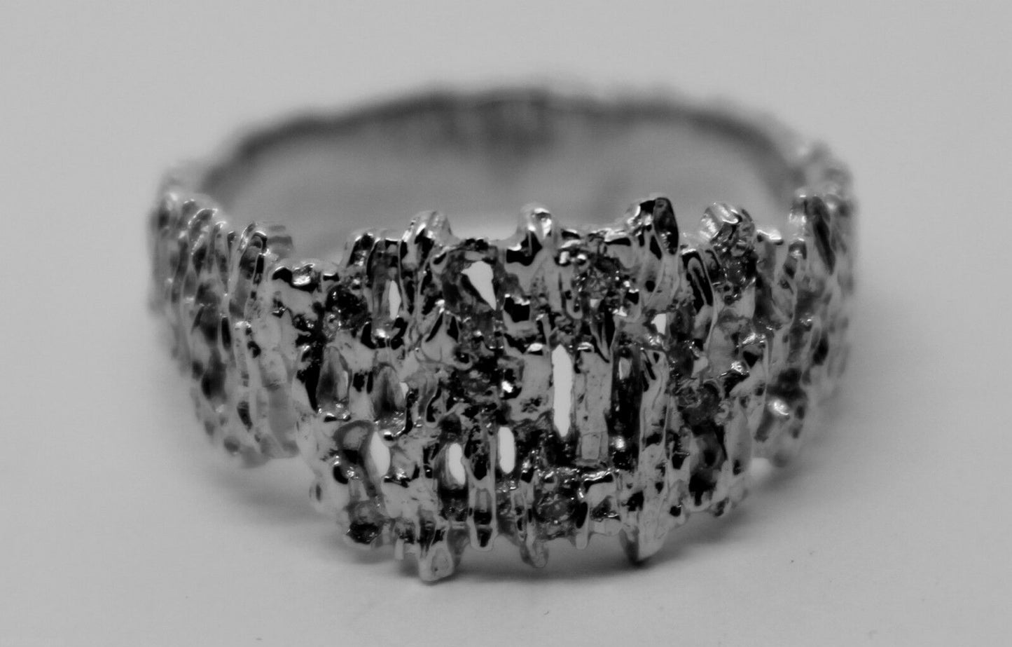 Kaedesigns New Genuine 10ct White or Rose Or Yellow Gold Diamond Nugget Ring