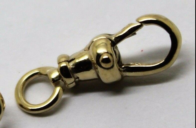 Genuine 9ct or 18ct Yellow or Rose Gold Albert Swivel Clasp 15mm Size