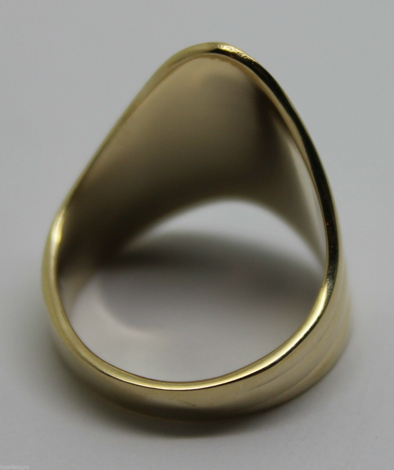 Genuine 9ct 375 Solid Rose Or Yellow Or White Gold Wide Pointy Ring In Your Size