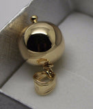New 9ct Yellow Or Rose Or White Gold 10mm Or 12mm Or 14mm Plain Ball Pendant