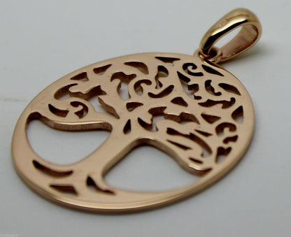 Genuine Heavy Solid 9ct Yellow Or Rose Or White Gold Tree Of Life Med/Large Pendant