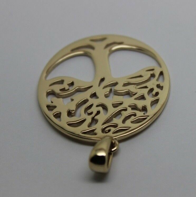 Genuine Heavy Solid 9ct Yellow Or Rose Or White Gold Tree Of Life Med/Large Pendant