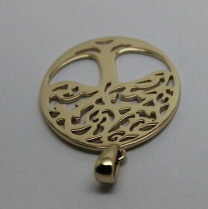 Genuine Heavy Solid 9ct Yellow Or Rose Or White Gold Tree Of Life Med/Large Pendant