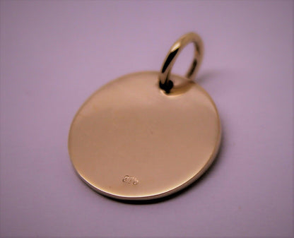Kaedesigns, Genuine 375 9ct Yellow Or Rose Or White Gold 375 Initial Pendant - All letter available