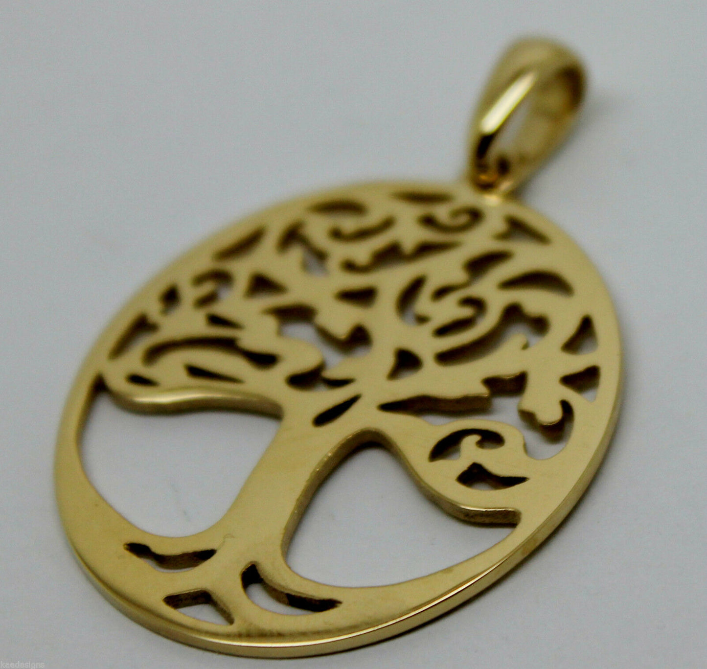 Genuine Heavy Solid 9ct Yellow Or Rose Or White Gold Tree Of Life Med/Large Pendant