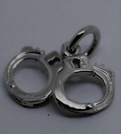 Kaedesigns, 9ct 9k Yellow or Rose or White Gold 375 Handcuffs Charm Or Pendant