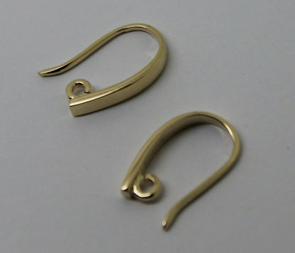 Kaedesigns New 9ct Yellow, Rose or White Gold 375 Thick Clip Hooks To Make You Own Earrings!