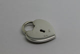 Solid Sterling Silver & 9ct Rose Gold Heart Padlock