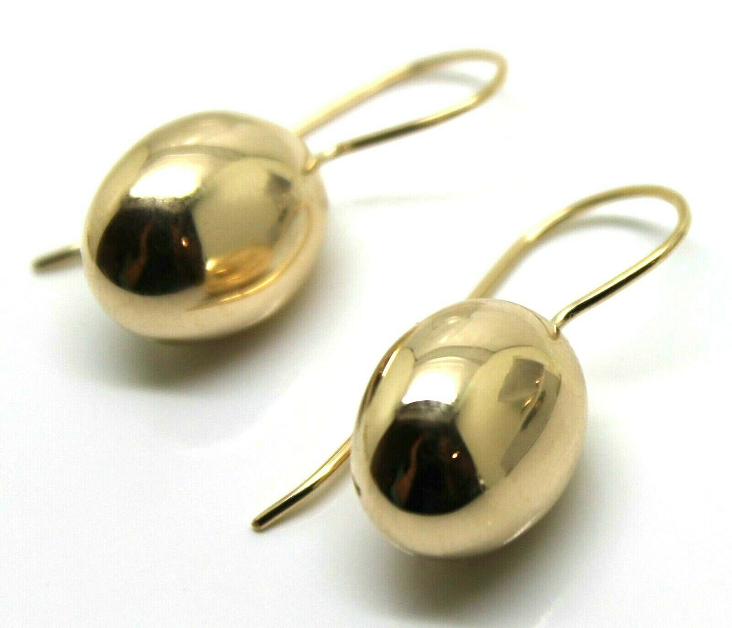 Kaedesigns New Genuine 9ct 9k Yellow, Rose Or White Gold Oval Hook Earrings
