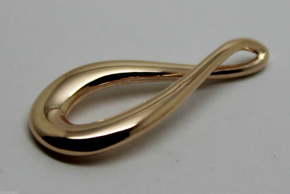 Kaedesigns Genuine 9ct 9K 375 Yellow or Rose or White Gold Large Tear Drop Pendant