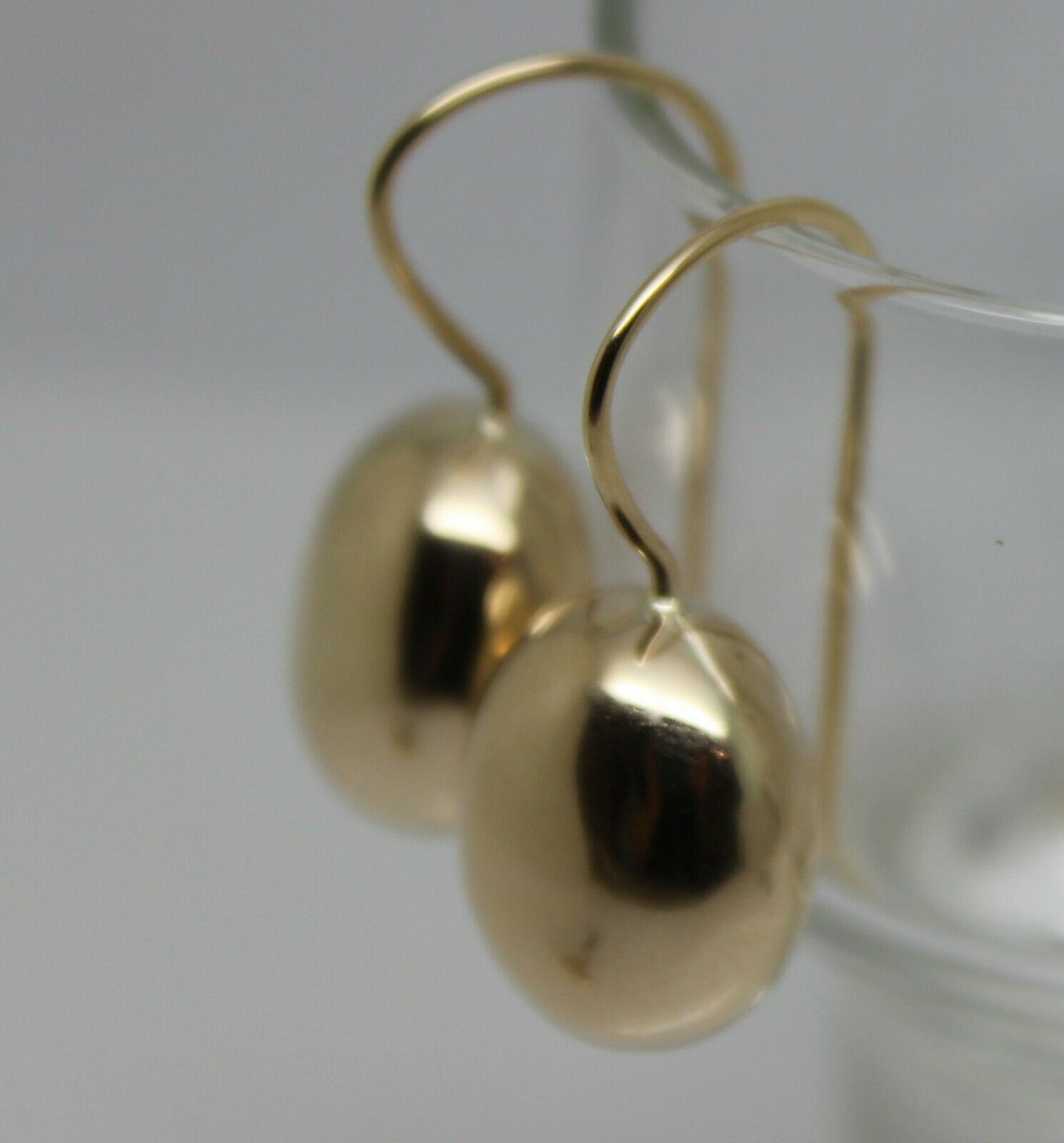 Kaedesigns New Genuine 9ct 9k Yellow, Rose Or White Gold Oval Hook Earrings