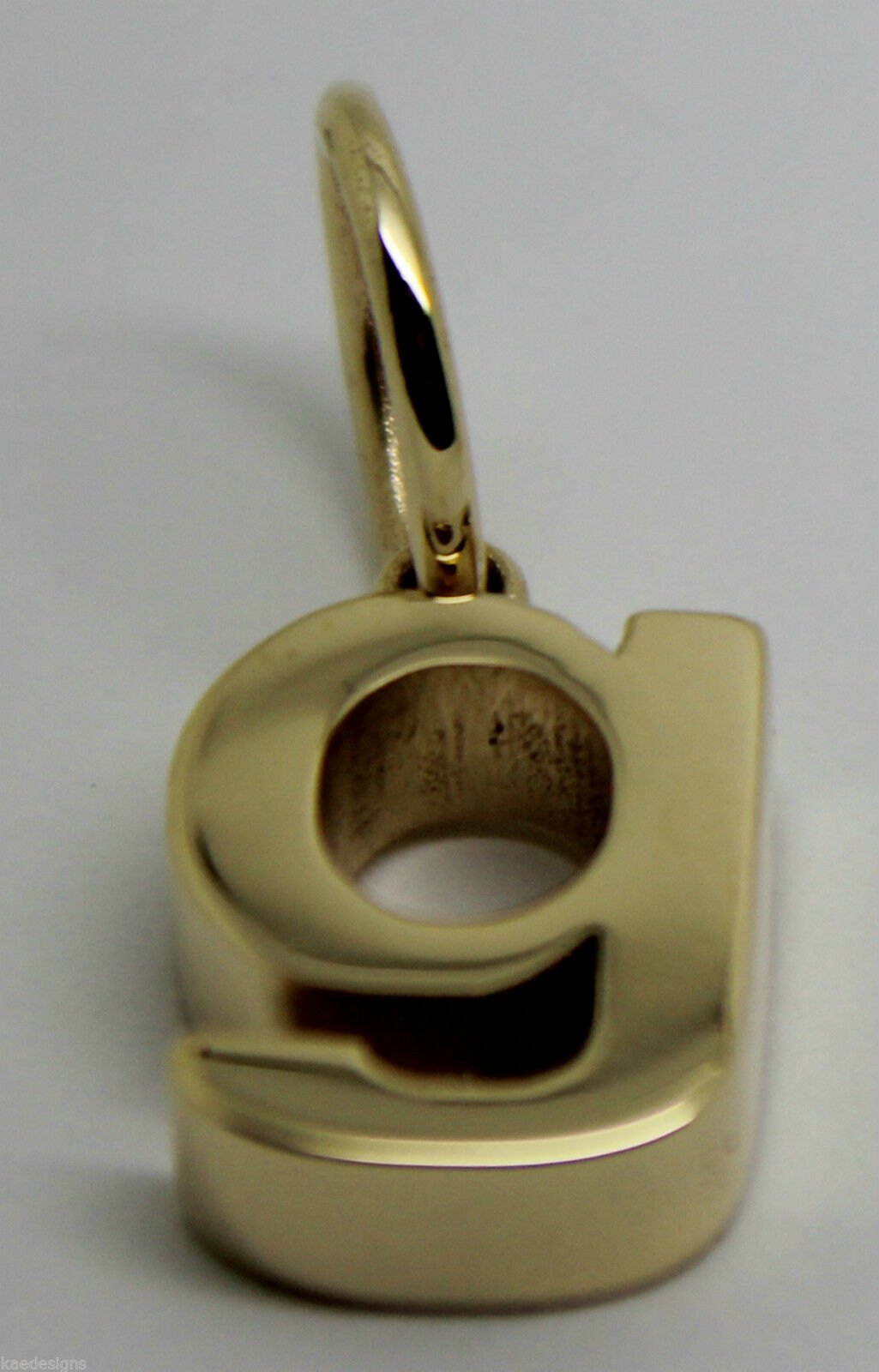 Kaedesigns, Genuine 9ct 9kt Genuine Solid Yellow, Rose or White Gold Initial Pendant G