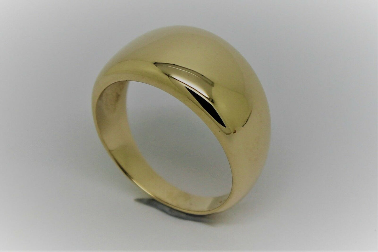 Genuine Solid 9ct White Or Rose Or Yellow Gold High 10mm Dome Ring Your Size