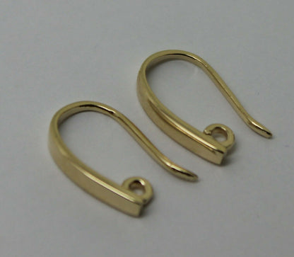 Kaedesigns New 9ct Yellow, Rose or White Gold 375 Thick Clip Hooks To Make You Own Earrings!