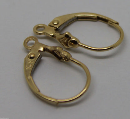 Kaedesigns New Genuine 9ct 9k Yellow, Rose or White Gold 15mm Fancy Continental Hooks