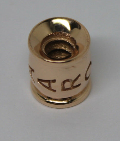 Genuine 9ct Yellow or Rose or White Gold or Sterling Silver Custom Made Barrel Bead With Your Name