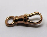 Genuine 9ct 9k Solid Yellow or Rose Gold Albert Swivel Clasp 19mm Size