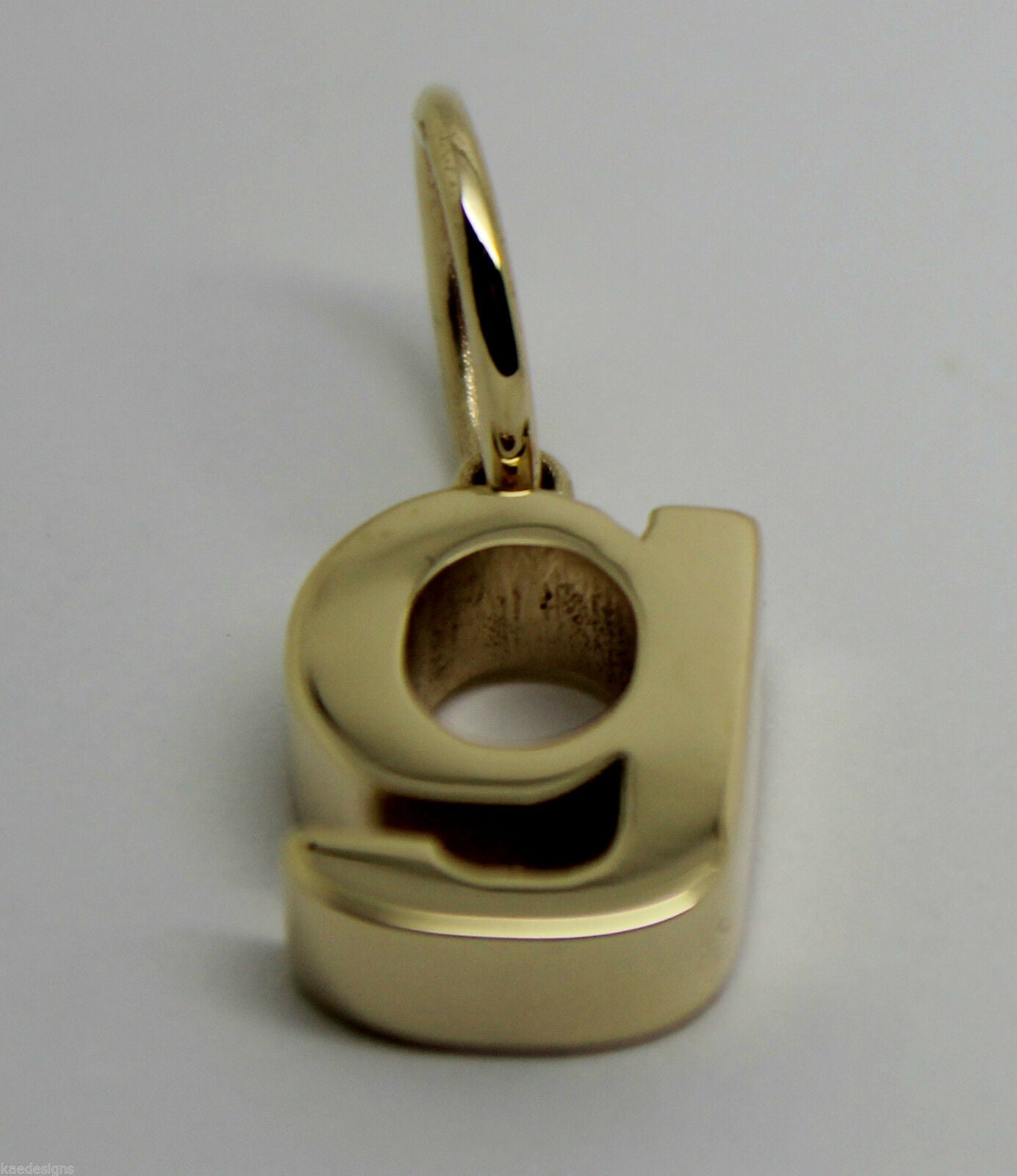 Kaedesigns, Genuine 9ct 9kt Genuine Solid Yellow, Rose or White Gold Initial Pendant G