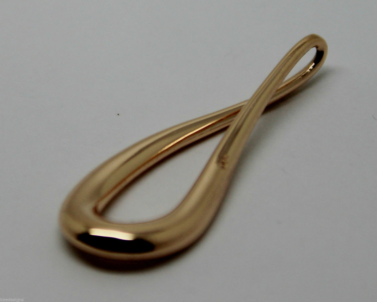 Kaedesigns 9ct 9K 375 Yellow, Rose or White 375 Gold Medium Teardrop Pendant