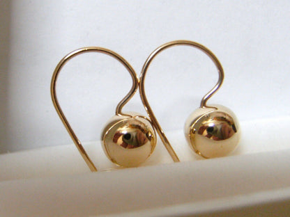 Kaedesigns New 9ct 9kt Yellow, Rose or White Gold 10mm Euro Ball Drop Earrings